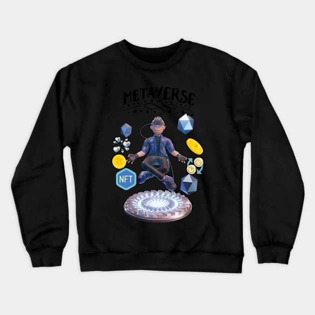 METAVERSE 2 Crewneck Sweatshirt by AMINOS ART